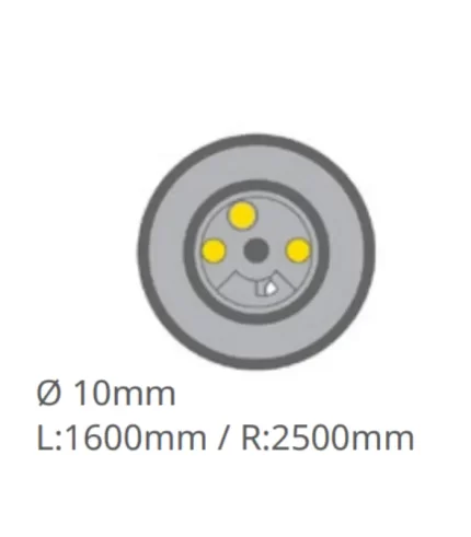 Mangueira de micromotor Sirona SL com luz sem ligação à unidade